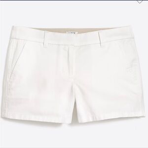 White J.Crew classic chino shorts- 3 1/2 inch inseam
